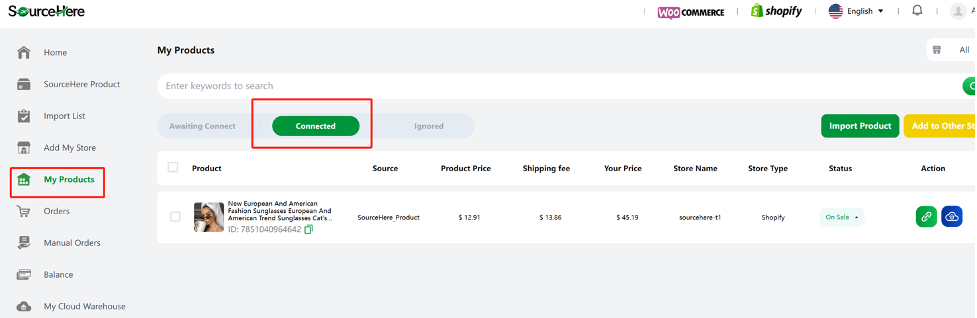 2.4 Synchronize Products To Your Store - SourceHere